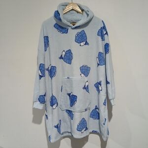 Peanuts Snoopy Fleece Oversized  hoodie, Pullover snuggie One Size (NEW)